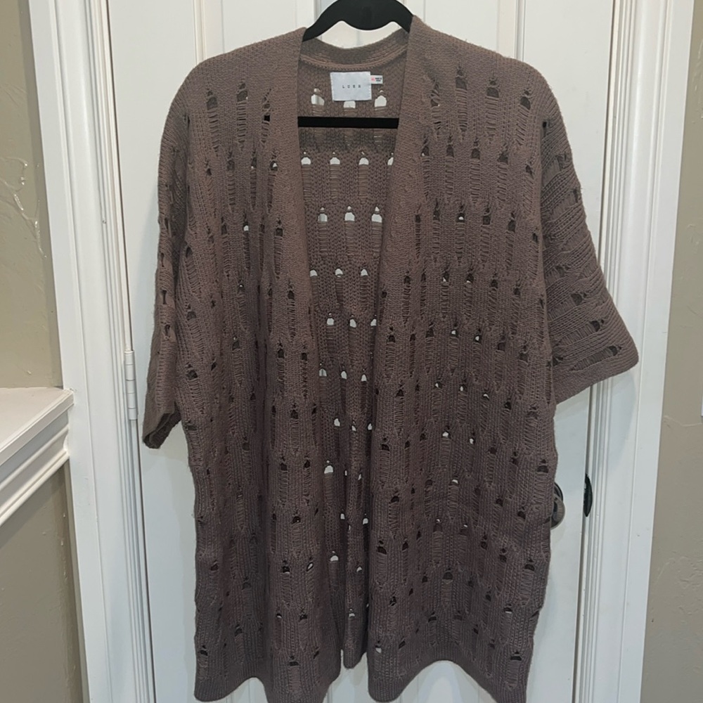 Ladies Open Front Cardigan Sweater